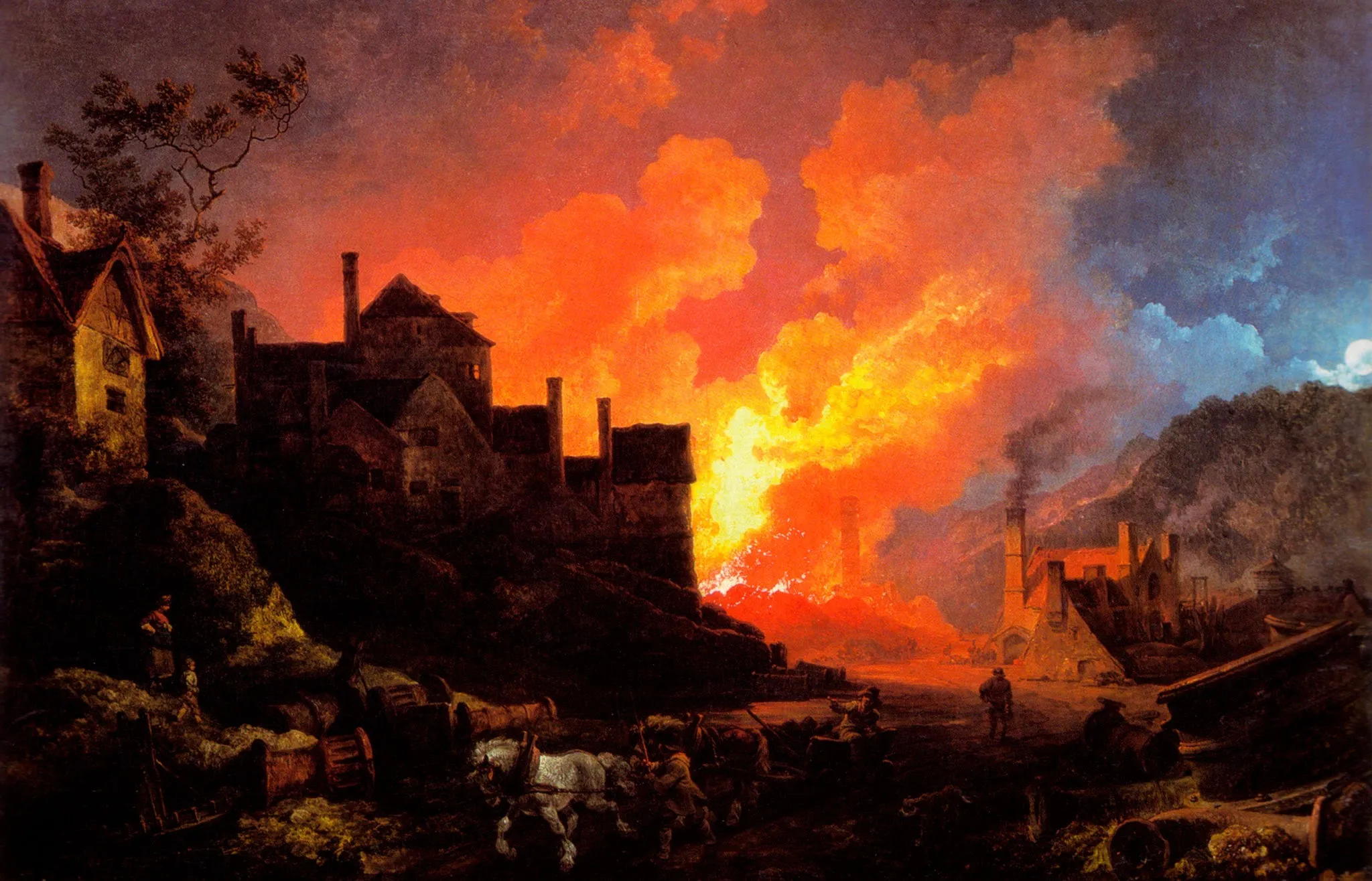 A paisagem transformada: Coalbrookdale à Noite (1801).