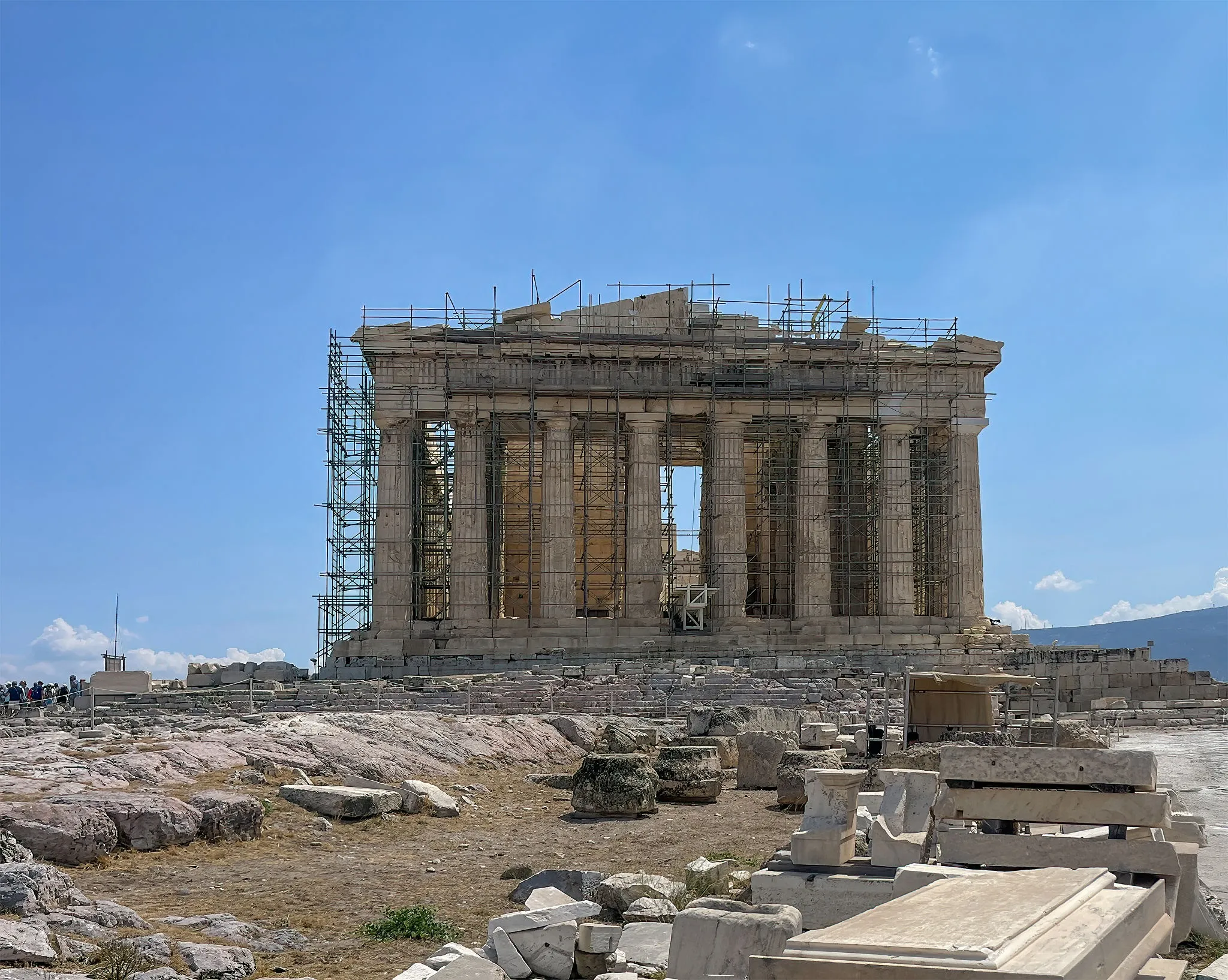 Ruínas do Partenon na Acrópole de Atenas, símbolo do apogeu de Péricles.