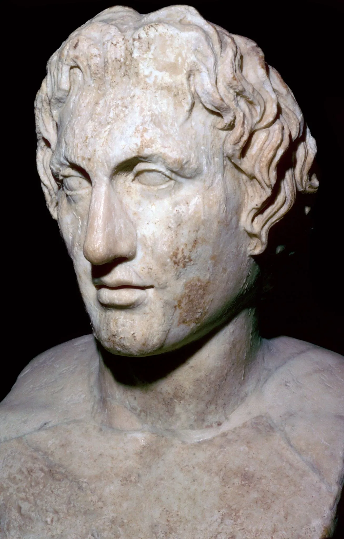 Cópia romana de um busto de Lísipo.